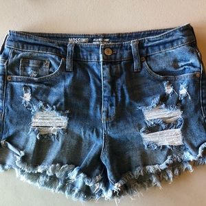 Mossimi High Rise jean shorts